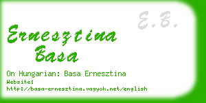 ernesztina basa business card